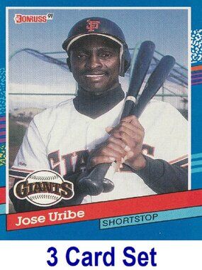 Jose Uribe Baseball Card Collection